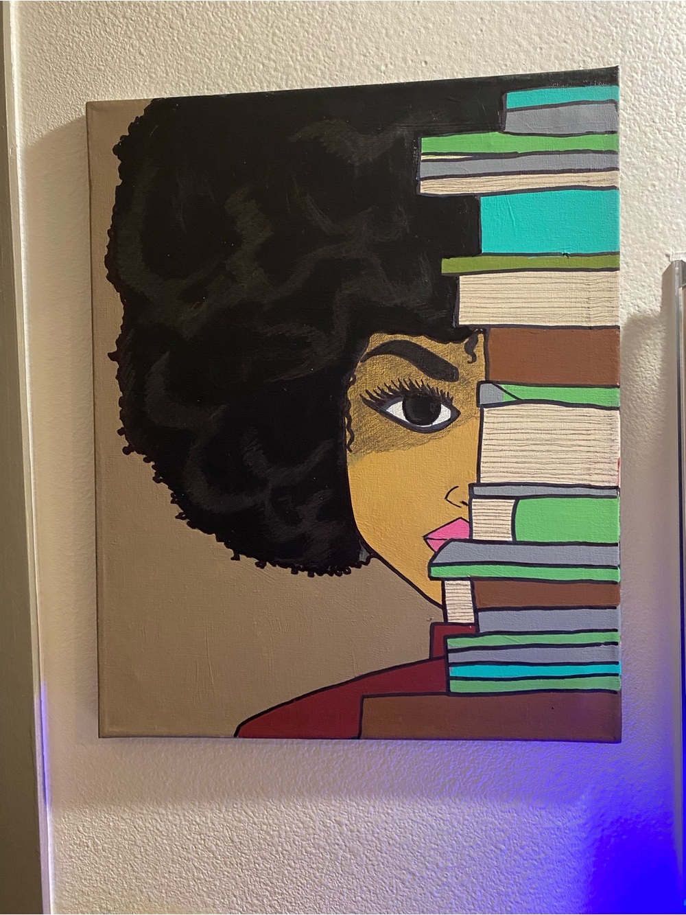 Art by me size 16 x20 Pop Art Portrait Canvas Painting -